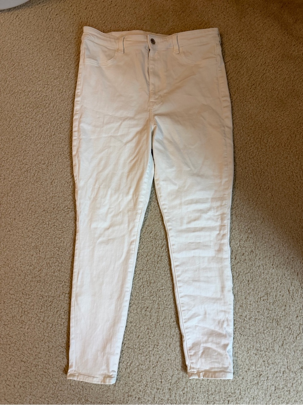 American Eagle Outfitters White Skinny Jeans - Women's